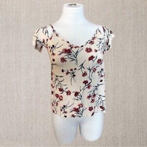 AMERICAN Eagle Soft & Sexy Crepe Floral Blouse